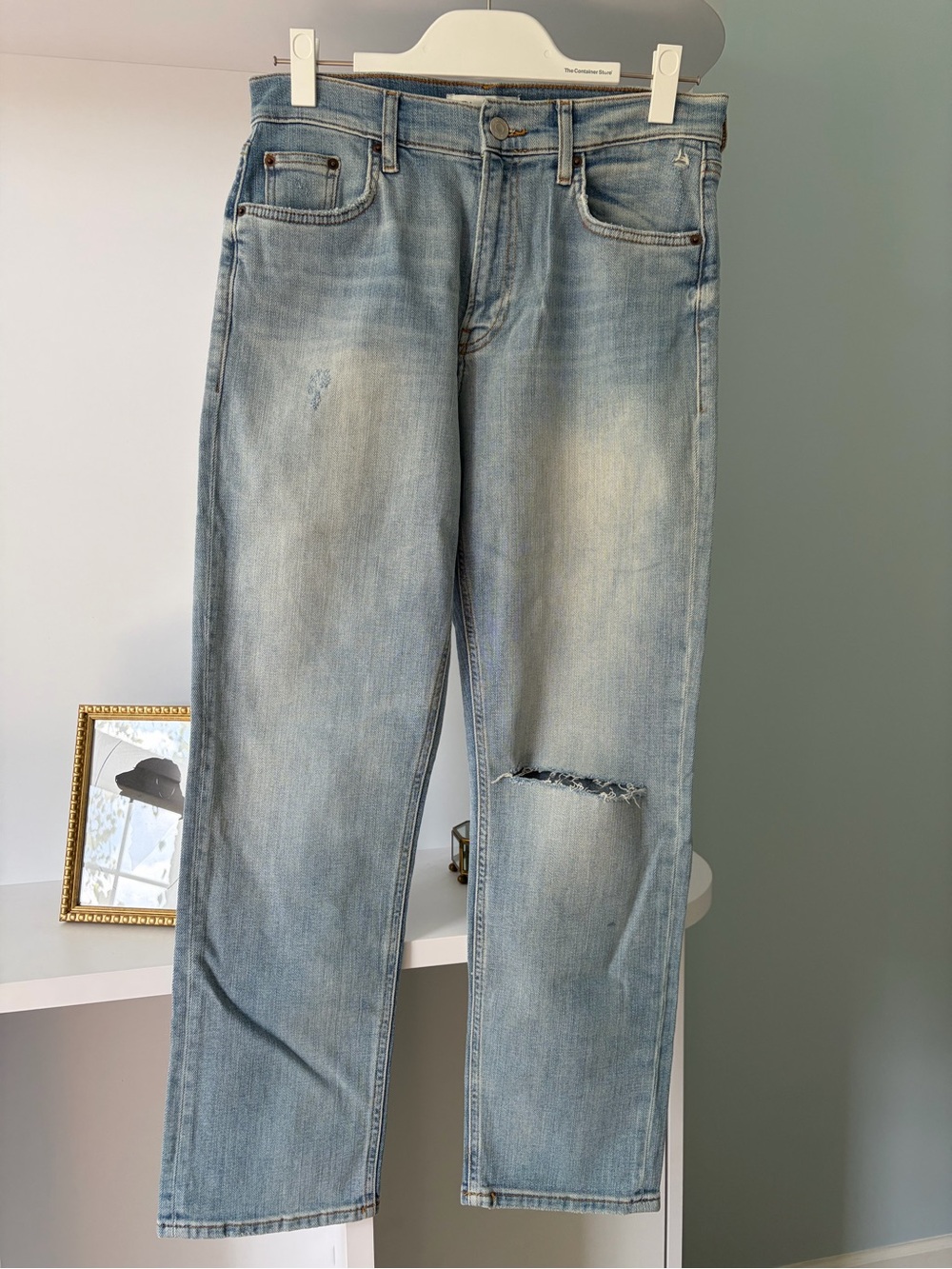 Light Blue Distressed Jeans